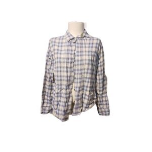 Women's carhartt button front long sleeve plaid
